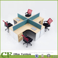 China manufacturer furniture office desk, cubicle workstation cross shape design